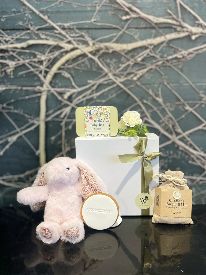 Little Luxury Baby Box-Local NZ Florist -The Wild Rose | Nationwide delivery, Free for orders over $100 | Flower Delivery Auckland