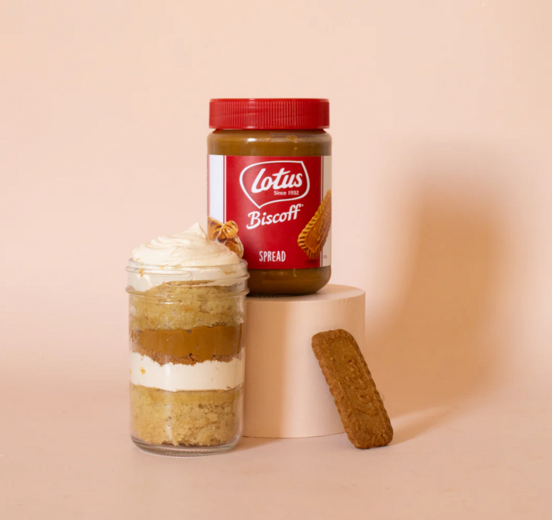 Biscoff Cookie Butter Cake Jar