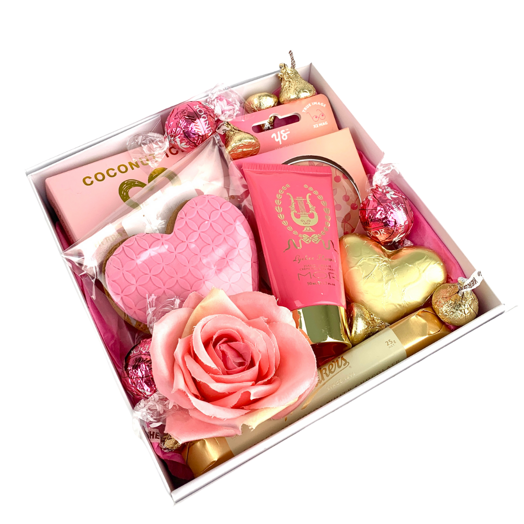 Pretty in Pink. Baby Doll Gift Box with Celebration Box. Delivery NZ Wide and Auckland Same Day.